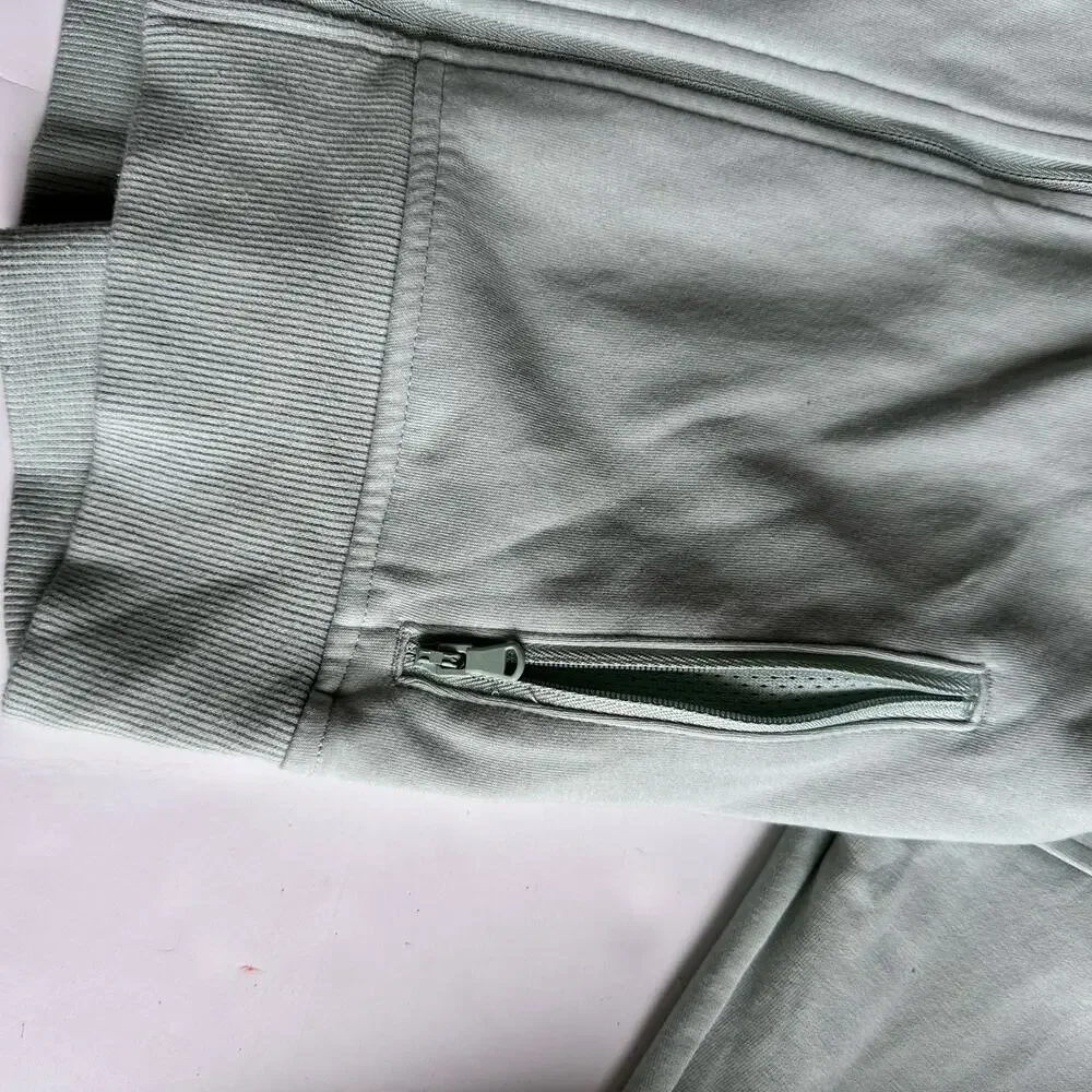 Old Navy Active Green Fleece Full Zip Up Sweatshirt